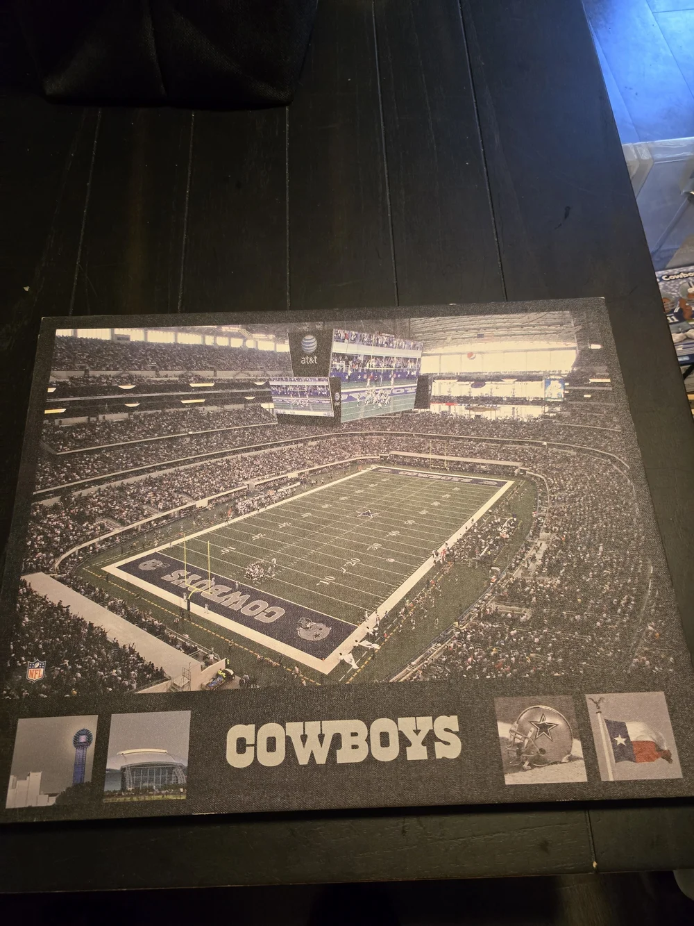 Dallas Cowboys AT&T Stadium Canvas Art 19.5